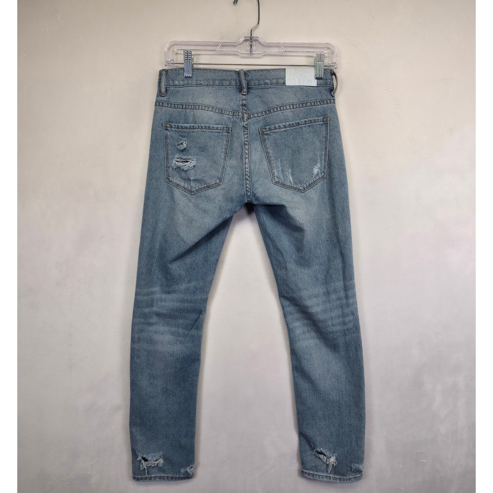 Pistola Distressed Jeans Womens 24 Light Wash Y2K Streetwear Grunge Ripped - Picture 11 of 16